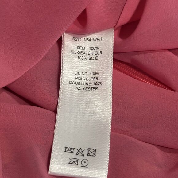 NWT. $2690 Carolina Herrera Silk Floral V-Neck Waist-Tie Midi Dress Sz 6 - Picture 11 of 11